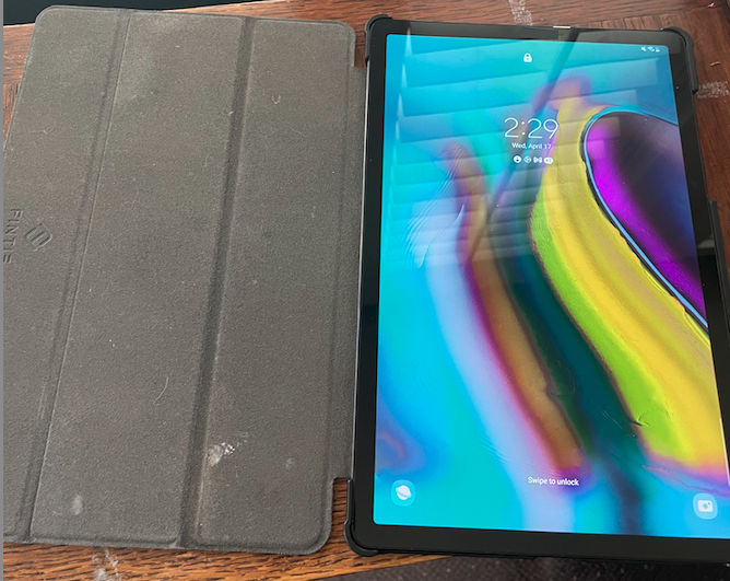 Lost and Found on Sunday, April 14 in the Sanctuary – Tablet (Pictured Below)